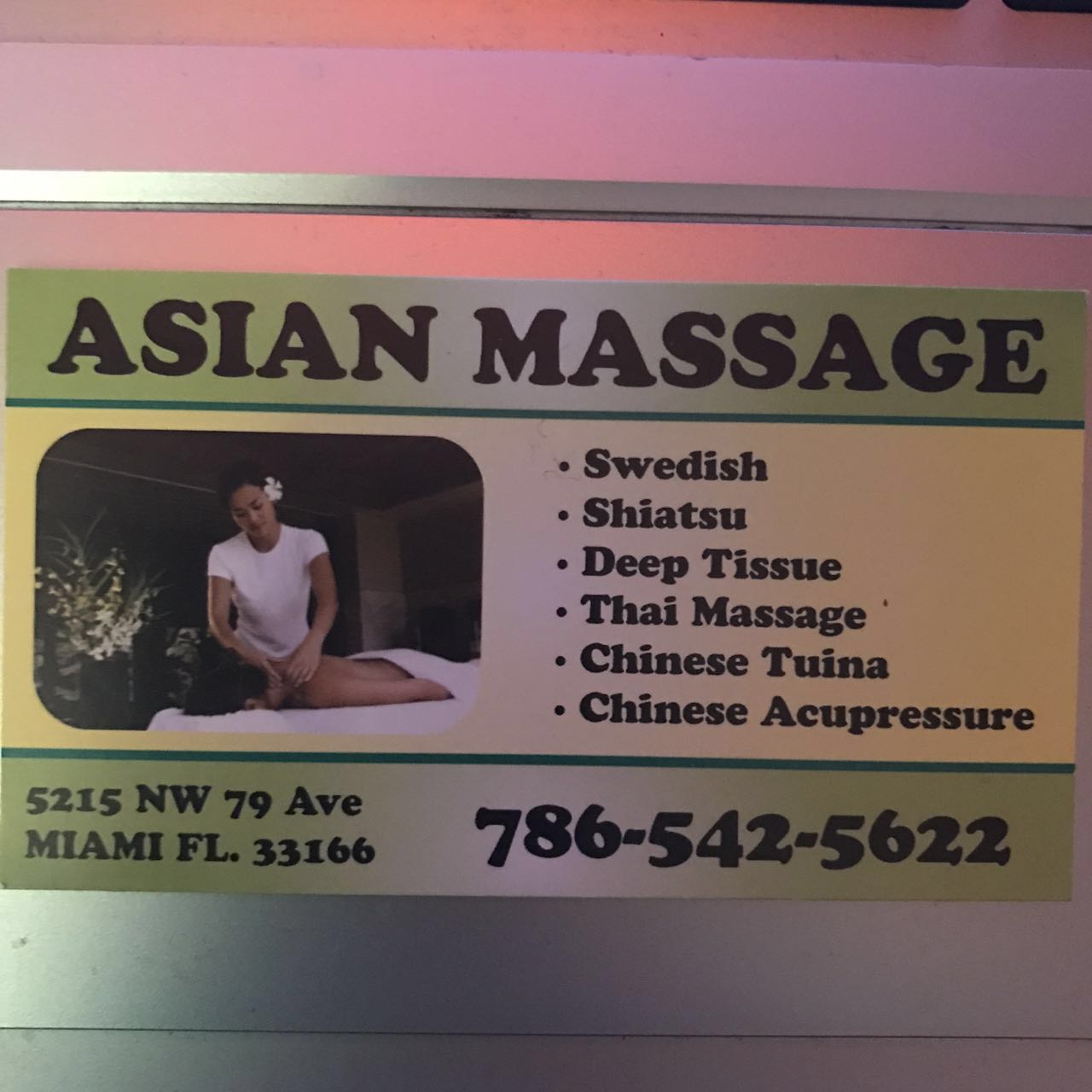 Asian Spa Massage fo Doral » Establishment in Doral FL