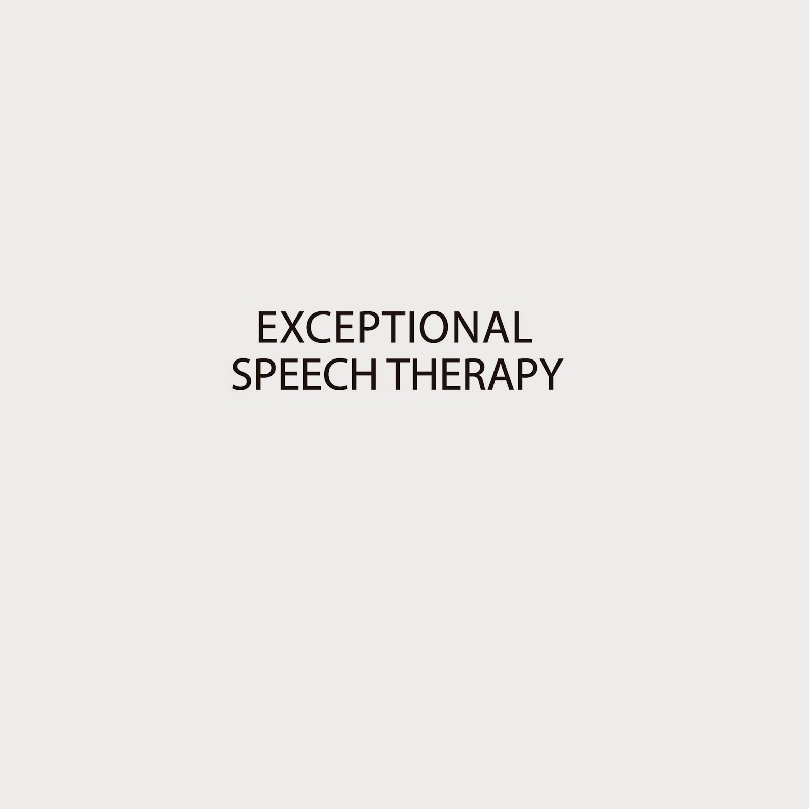 Exceptional Speech Therapy 