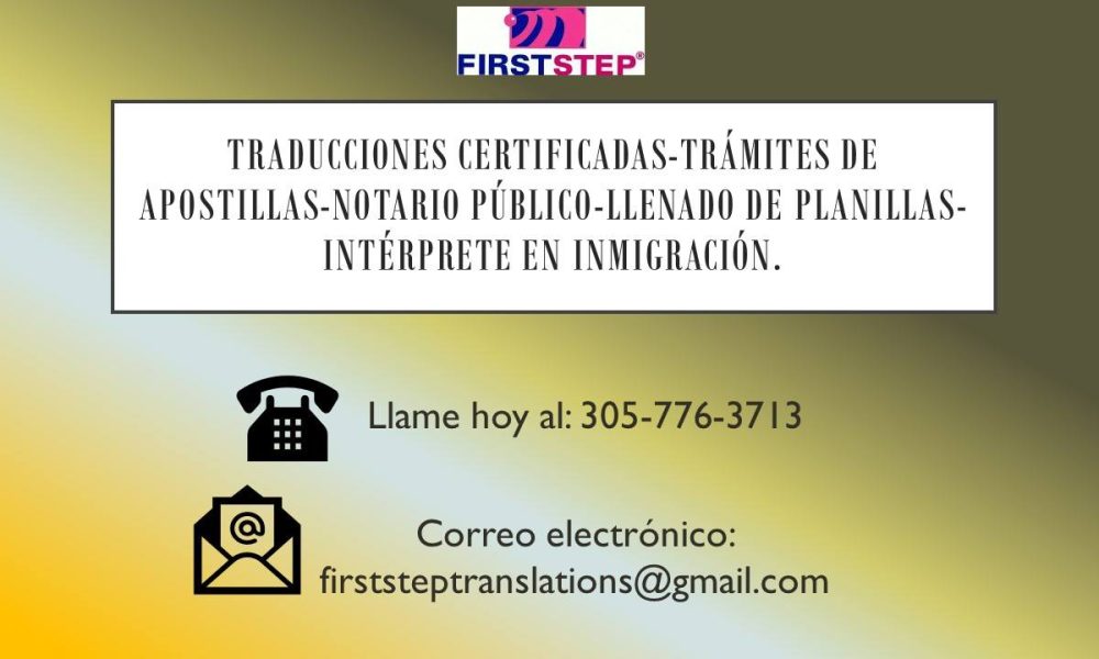 First Step Translations / Multiservice Miami