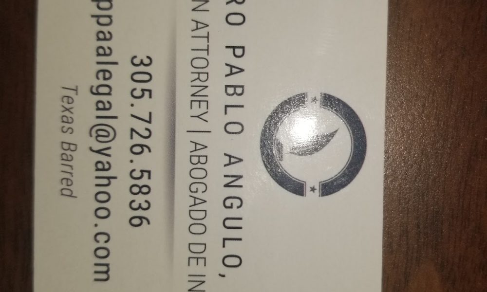 Pedro Pablo Angulo, Esq . Immigration Attorney- Abogado de Inmigracion