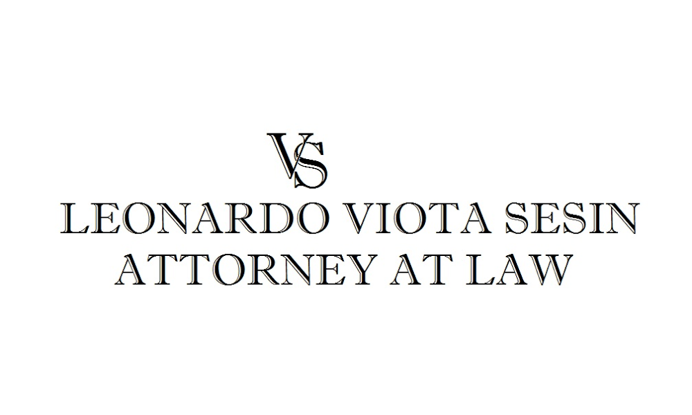 LEONARDO VIOTA SESIN, ATTORNEY AT LAW