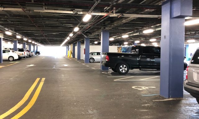 Faculty staff parking lot