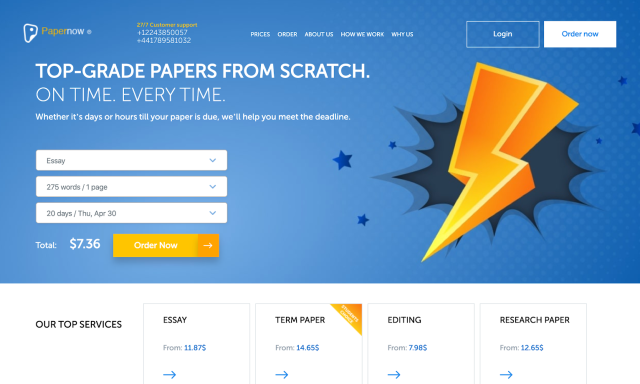 PaperNow.org, Essay Writing Service