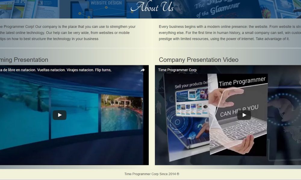 Time Programmer Corp: Databases, Custom software, Websites